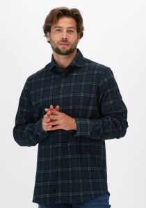 Zwarte Vanguard Casual Overhemd Long Sleeve Shirt Check Printe