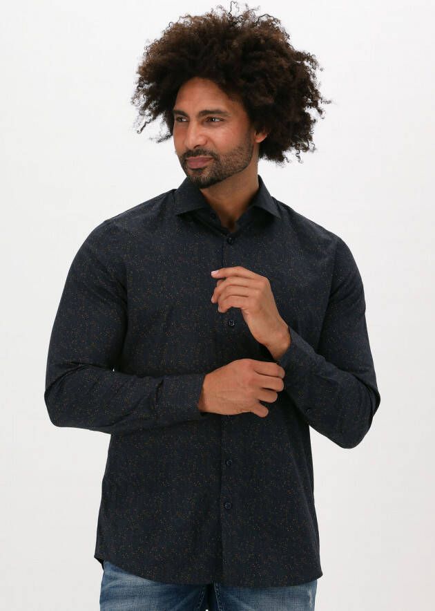 Vanguard Zwarte Casual Overhemd Long Sleeve Shirt Print On Fin