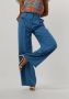 VANILIA Dames Broeken Crepe Tailored Wide Pant Blauw - Thumbnail 1