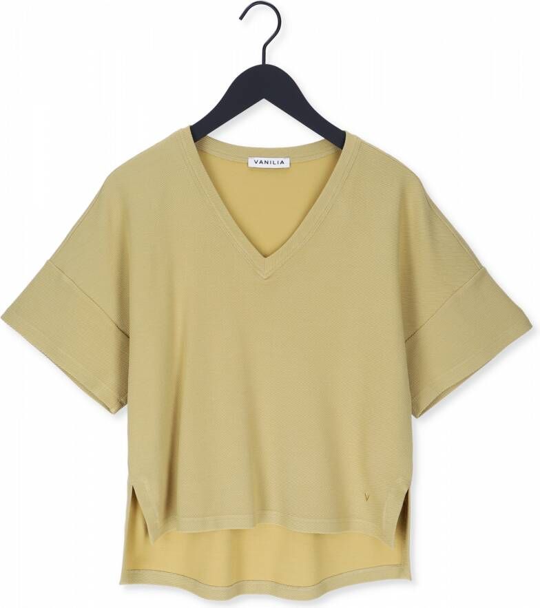 VANILIA Dames Tops & T-shirts V Neck Rib Goud