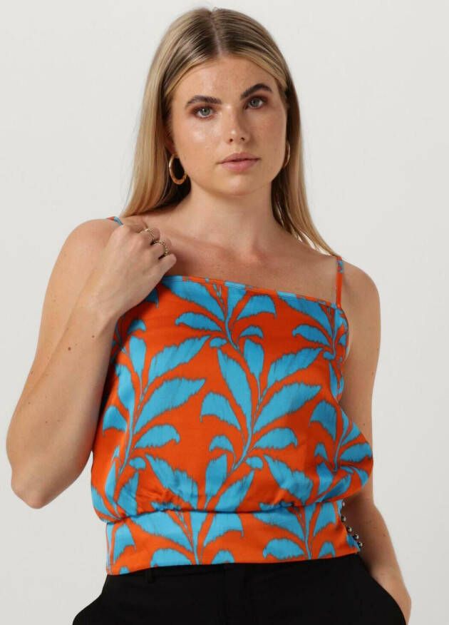 VANILIA Dames Tops & T-shirts Tropic Leaf Top Oranje