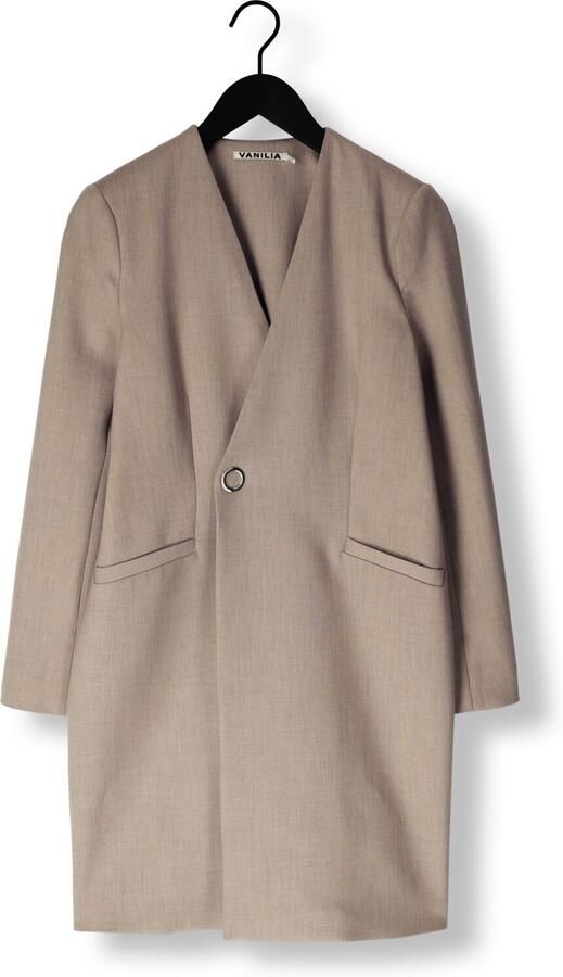 VANILIA Dames Blazers Long Viscose Taupe - Foto 3