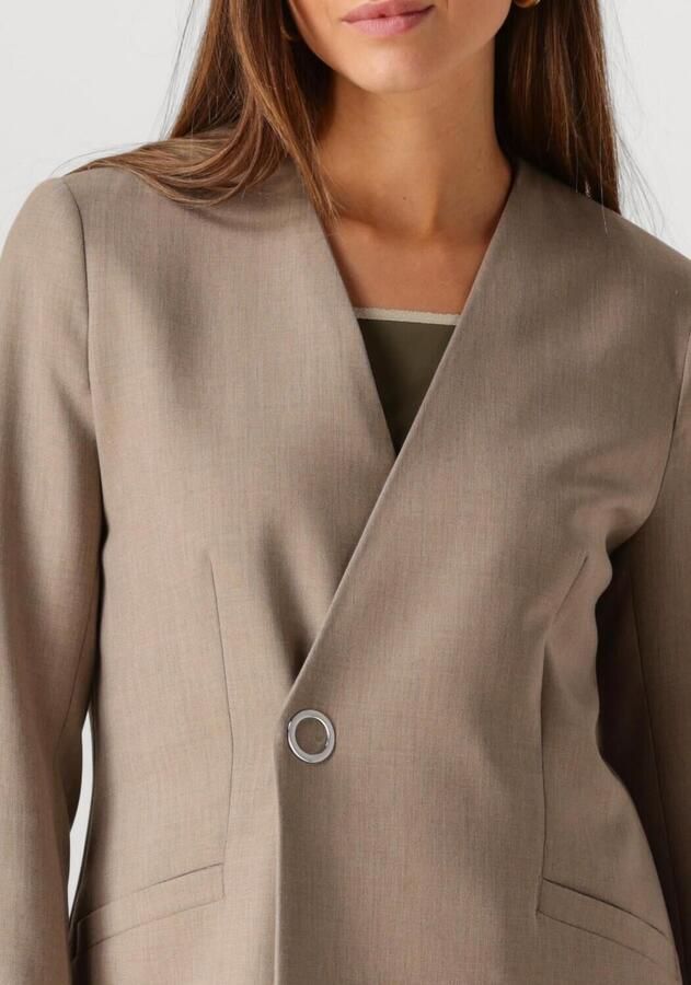 VANILIA Dames Blazers Long Viscose Taupe