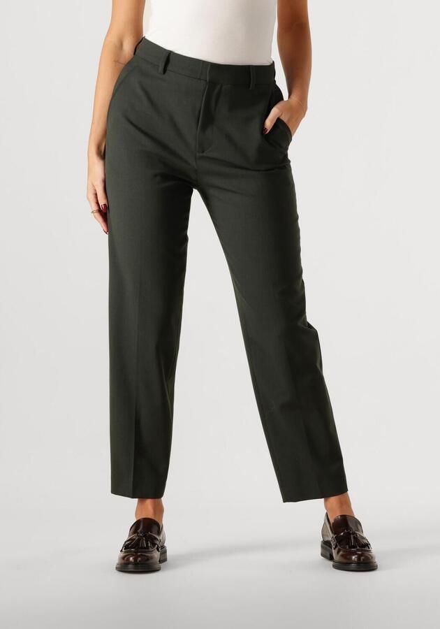 VANILIA Dames Broeken Capri Wool Pants Groen - Foto 4