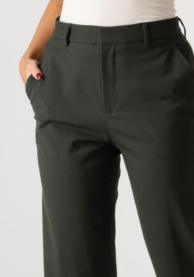 VANILIA Dames Broeken Capri Wool Pants Groen - Foto 2