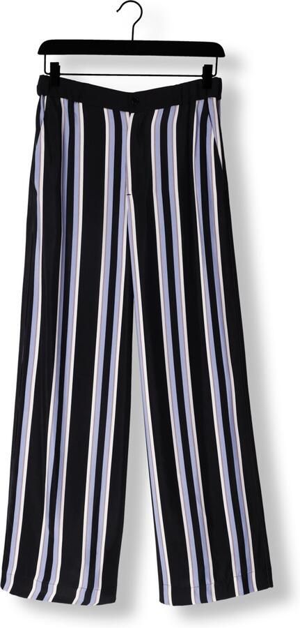 VANILIA Dames Broeken Striped Wide Leg Zwart - Foto 3