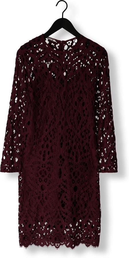 VANILIA Dames Jurken Lace Midi Dress Rood - Foto 3