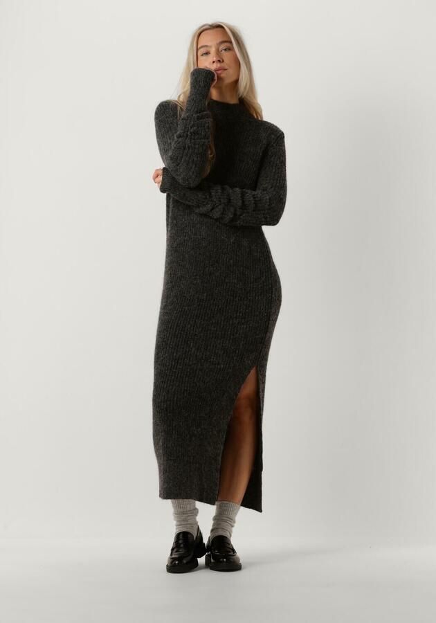 VANILIA Dames Jurken Wool Maxi Dress Grijs - Foto 4