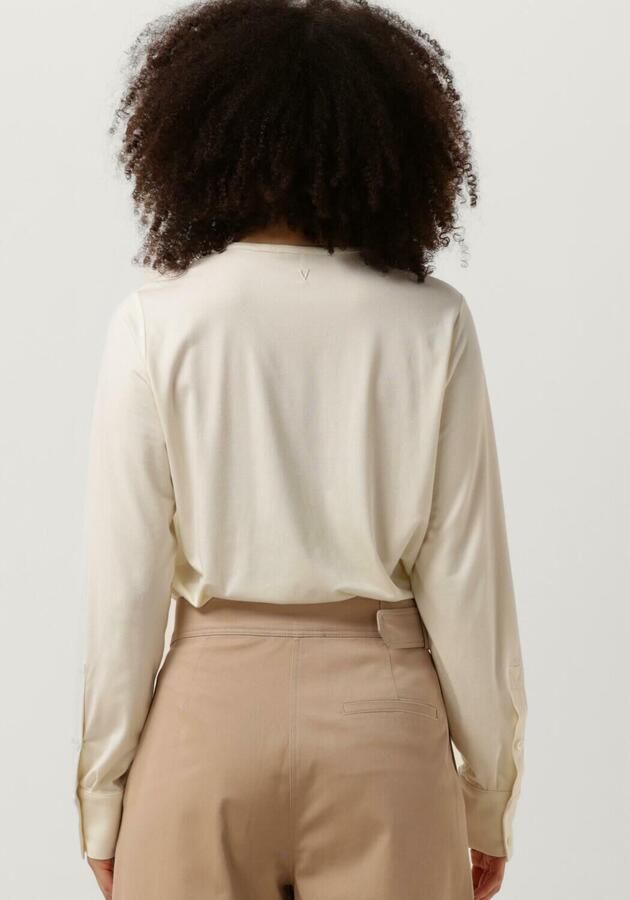 VANILIA Dames Tops & T-shirts Soft Jersey Henley Beige - Foto 3
