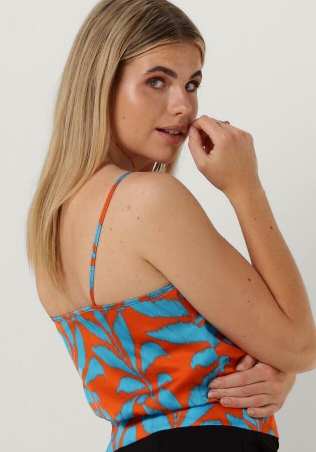 VANILIA Dames Tops & T-shirts Tropic Leaf Top Oranje