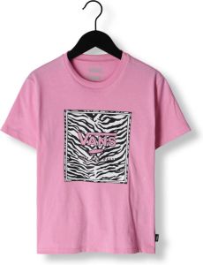 Vans Roze T-shirt Animal Box Crew Cyclamen