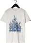 VANS Jongens Polo's & T-shirts Reflective Checkerboard Flame Ss White Wit-134 - Thumbnail 1