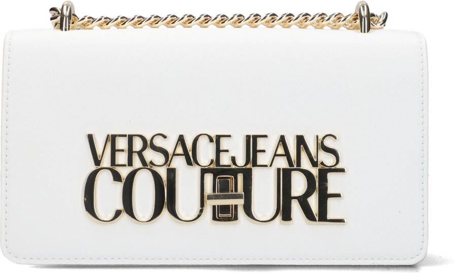 Versace Jeans Witte Schoudertas Logo Lock Sketch 1