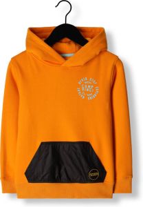 Vingino hoodie Noell met backprint oranje zwart