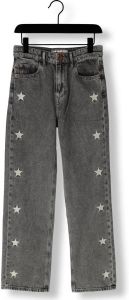 Vingino loose fit jeans Cato Star met sterren grey vintage
