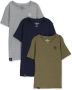 VINGINO Jongens Polo's & T-shirts Melee V-neck Grijs - Thumbnail 1