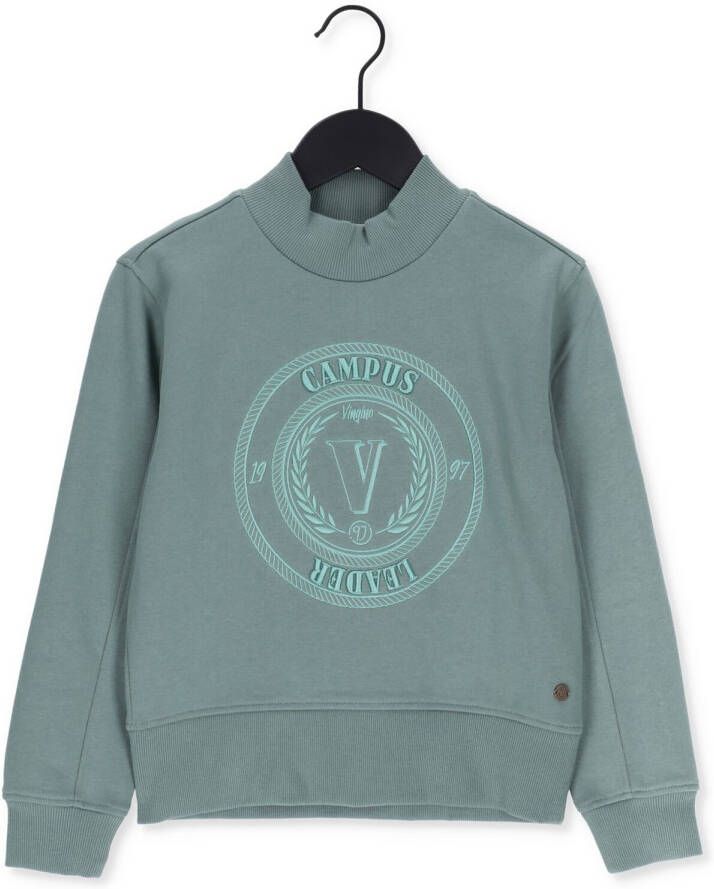 VINGINO sweater Nora met printopdruk groen Printopdruk 116