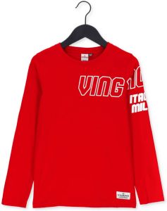 Vingino longsleeve Jols met tekst rood
