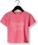 VINGINO x Senna Bellod T-shirt met tekst roze Meisjes Katoen Ronde hals 128 - Thumbnail 1