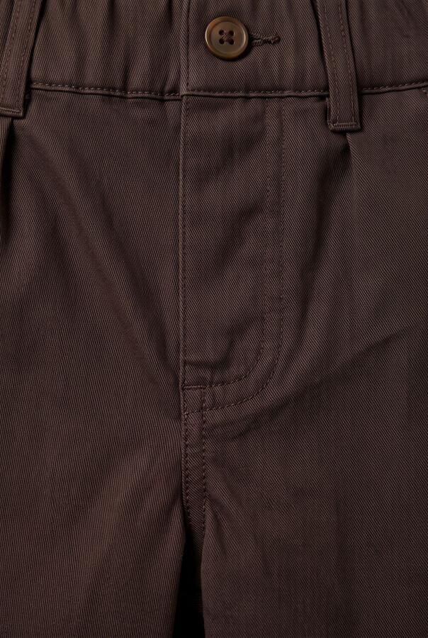 Vingino loose fit casual broek donkerbruin Jongens Stretchkatoen Effen - Foto 2