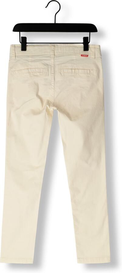 VINGINO regular fit broek Torino ivoorwit Jongens Katoen Effen 140
