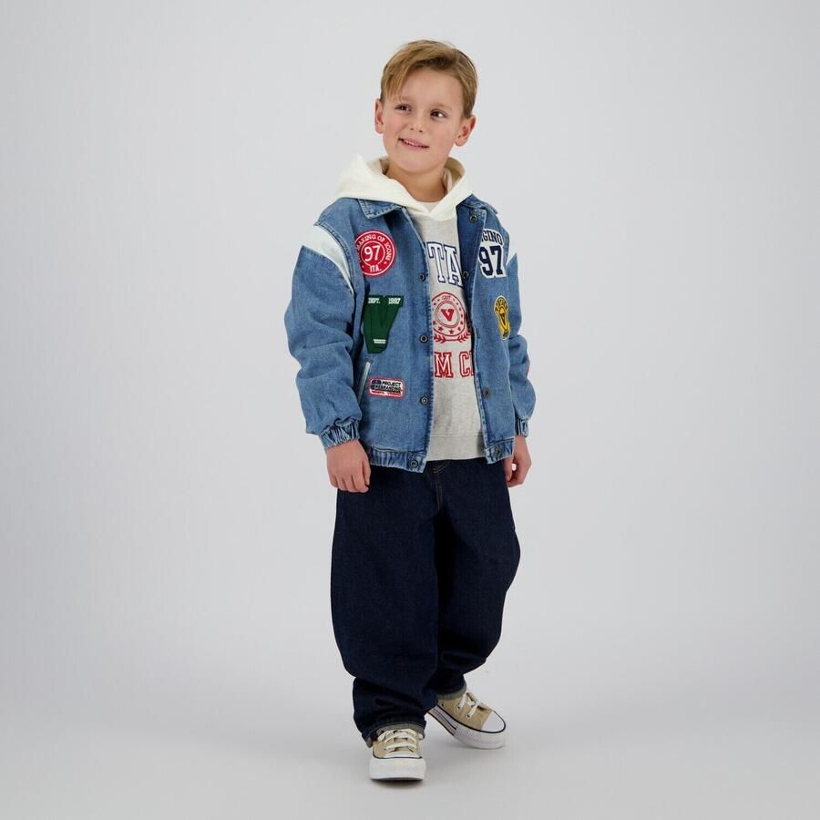 VINGINO Jongens Jassen Figo Badge Lichtblauw