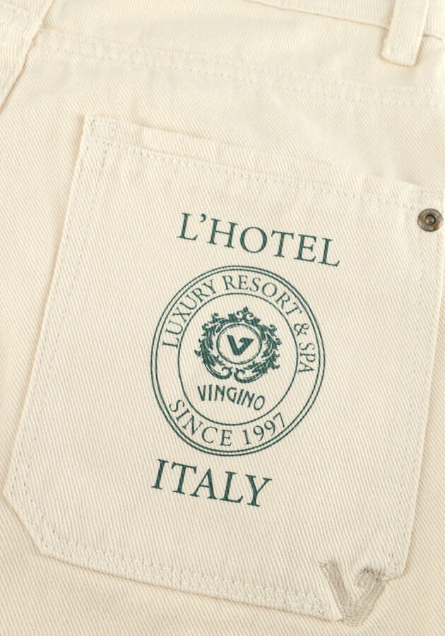VINGINO Jongens Jeans Christian White Creme