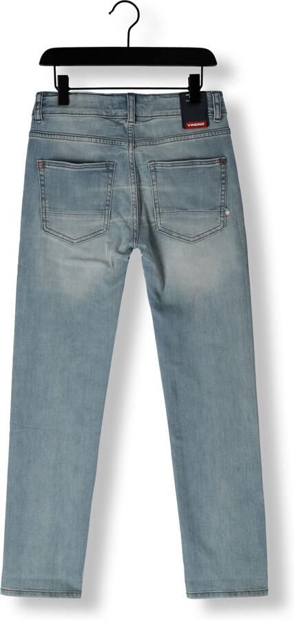 VINGINO slim fit jeans Diego old vintage Blauw Jongens Denim Effen 140 - Foto 2