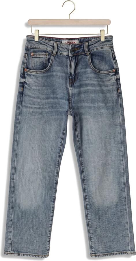 Vingino relaxed fit jeans tinted mid blue Blauw Jongens Denim Effen