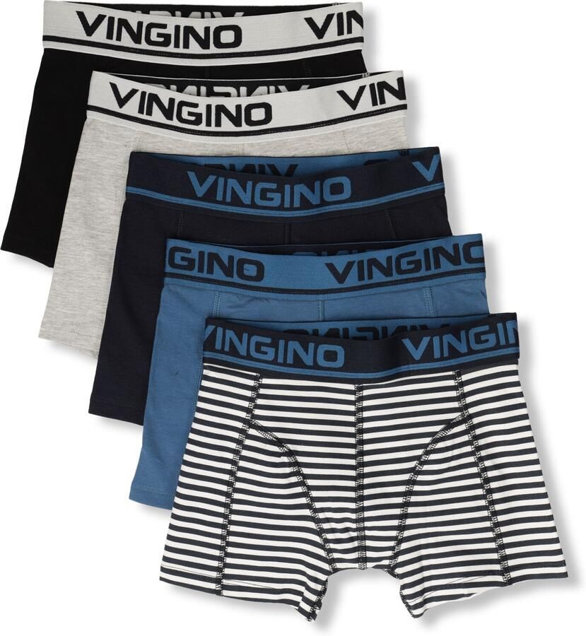 VINGINO Jongens Ondergoed & Nachtkleding Boys Boxer 5pack Donkerblauw - Foto 2