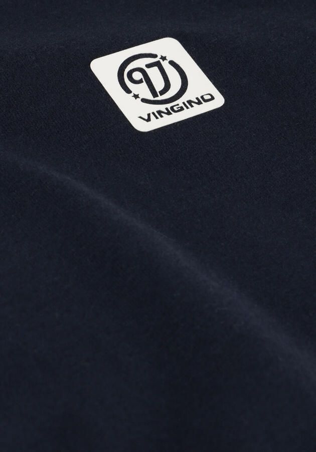 VINGINO T-shirt donkerblauw Jongens Stretchkatoen V-hals Effen 146 152 - Foto 1