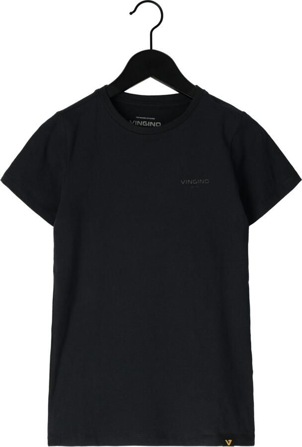 VINGINO Jongens Polo's & T-shirts Basic Round Neck Zwart - Foto 2