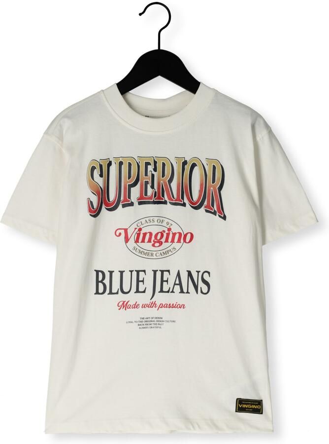 VINGINO Jongens Polo's & T-shirts Hanis Ecru