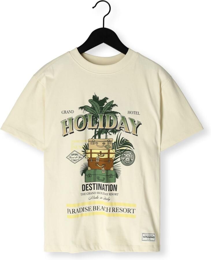 VINGINO Jongens Polo's & T-shirts Heid Ecru