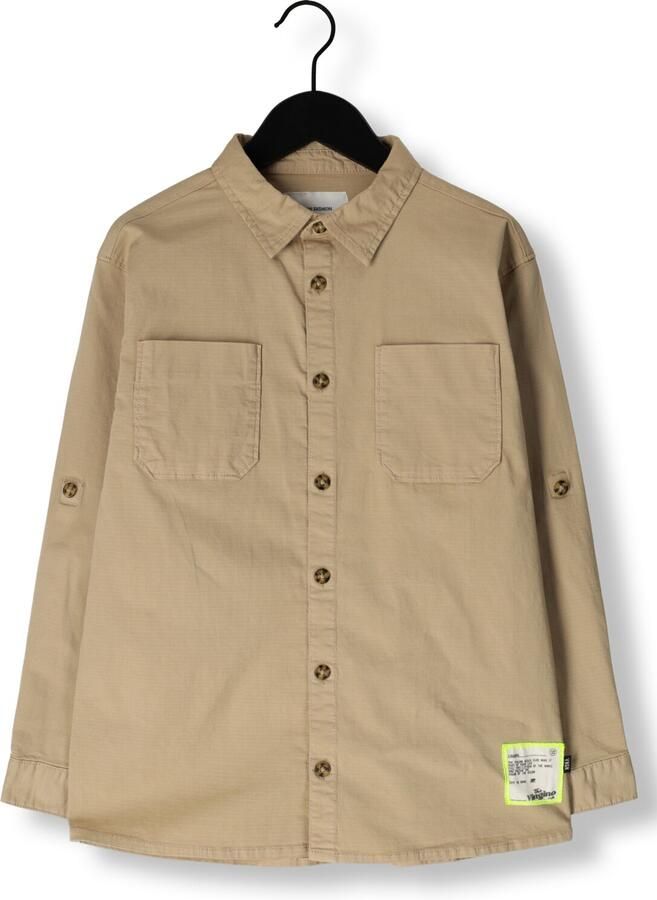 VINGINO overhemd Lex beige Jongens Katoen Klassieke kraag Effen 164 - Foto 2