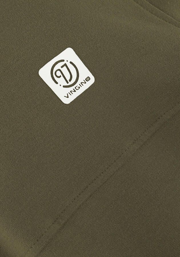 VINGINO hoodie army groen Sweater Effen 164 | Sweater van