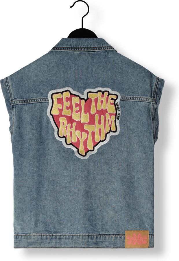 Vingino denim gilet medium blue denim