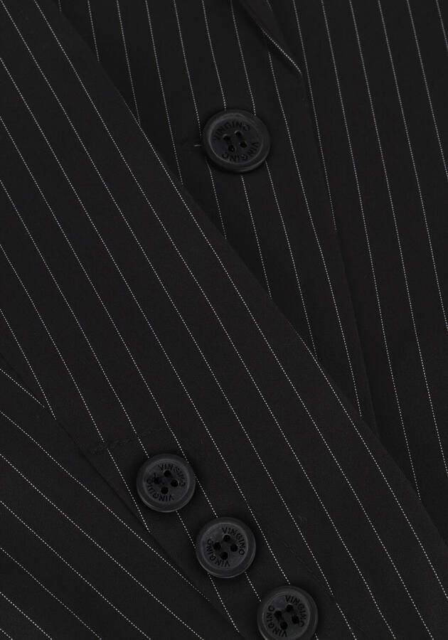 Vingino blazer Tristy met krijtstreep zwart