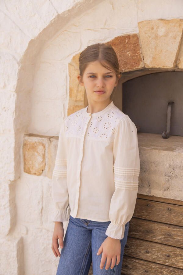 VINGINO Meisjes Blouses Lilianne Ecru - Foto 3