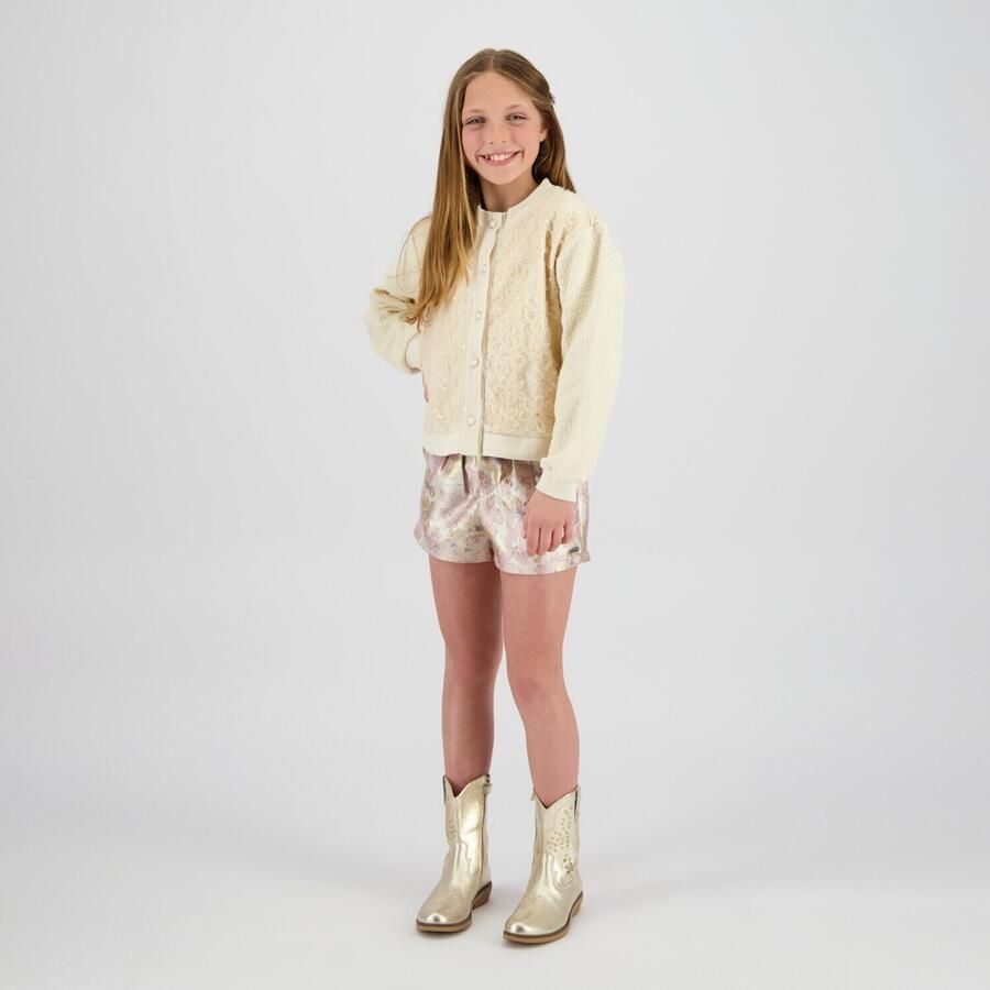 Vingino regular gebloemde casual short beige - Foto 2