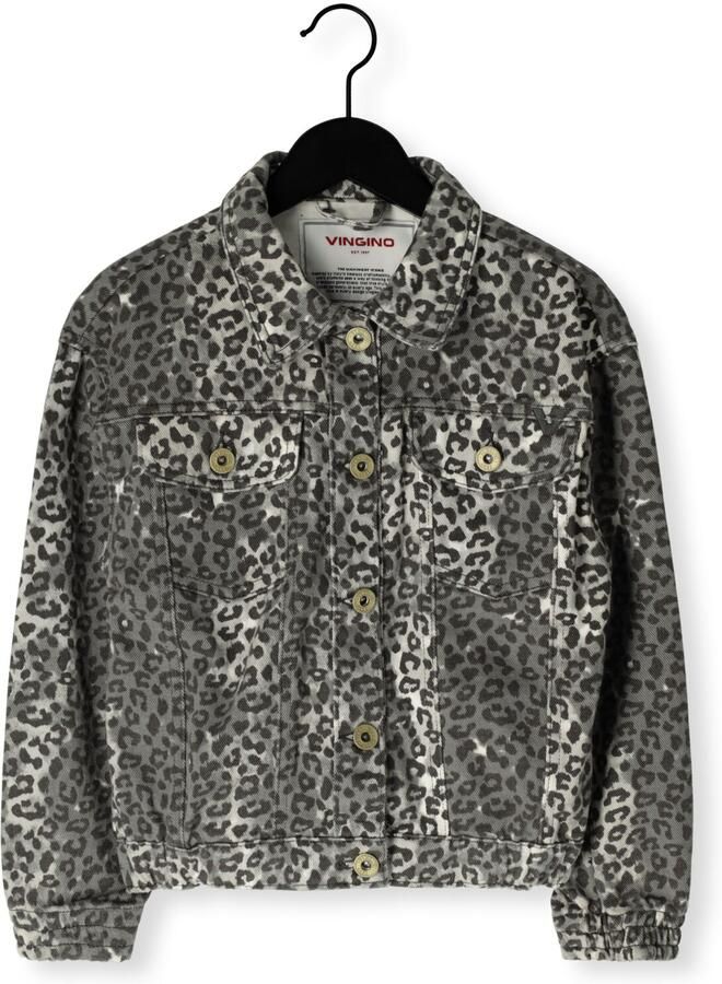 VINGINO Meisjes Jassen Tori Leopard Grijs