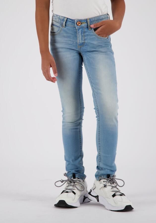 VINGINO super skinny jeans BETTINE light vintage Blauw Meisjes Stretchdenim 164 - Foto 3