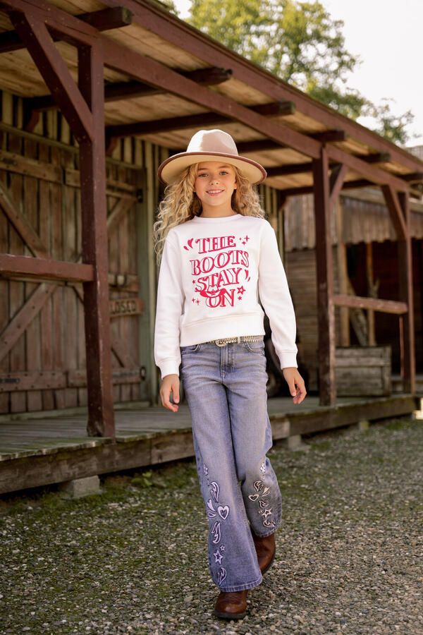 Vingino wide leg jeans light blue denim - Foto 2