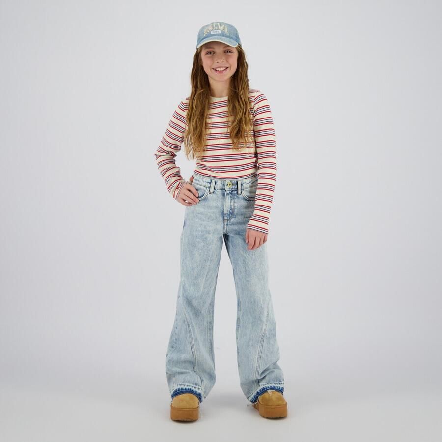 VINGINO Meisjes Tops & T-shirts Basic Stripe Top Wit