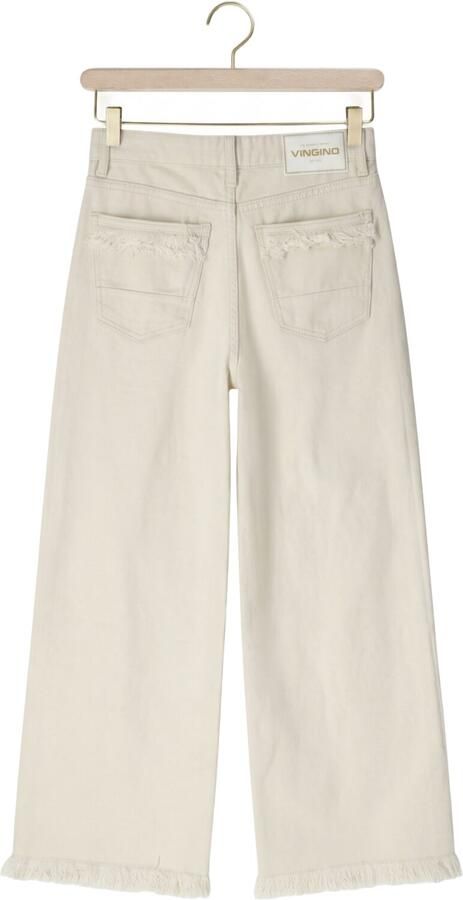 Vingino Cassie Special high waist wide leg jeans wit - Foto 3