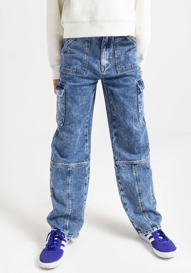 Vingino high waist wide leg jeans Cato Cargo blue vintage