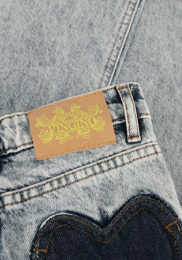VINGINO Meisjes Jeans Cato Heart Lichtblauw
