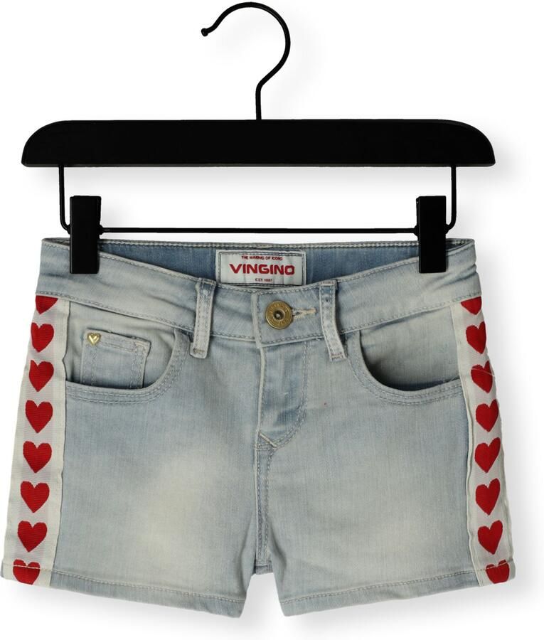 VINGINO Meisjes Jeans Dafina Hearts Lichtblauw