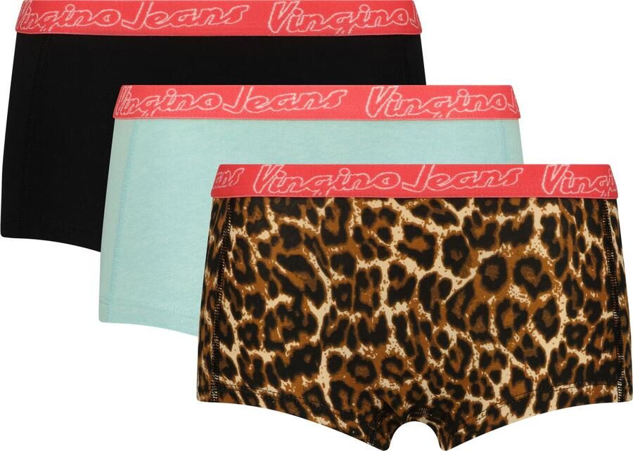 VINGINO Meisjes Nachtkleding G261 Animal 3pack Multi