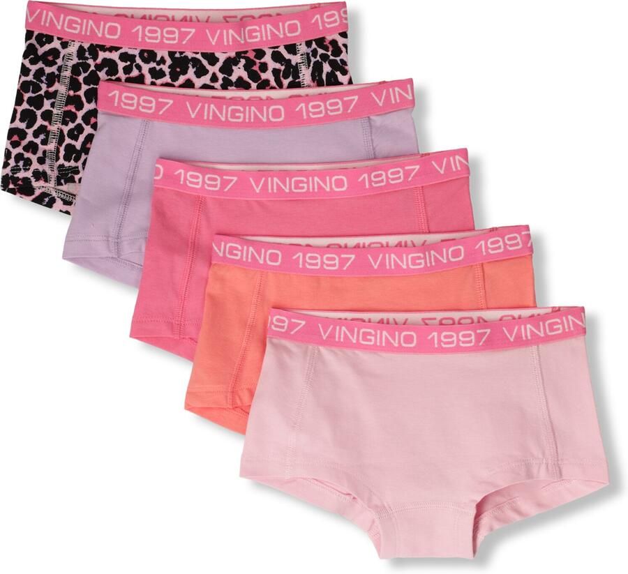 VINGINO Meisjes Nachtkleding Girls Boxer 5 Pack Roze - Foto 2